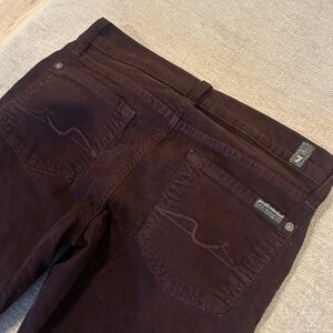 7 For All Mankind 7FAM Roxanne Corduroy Jeans Size 25